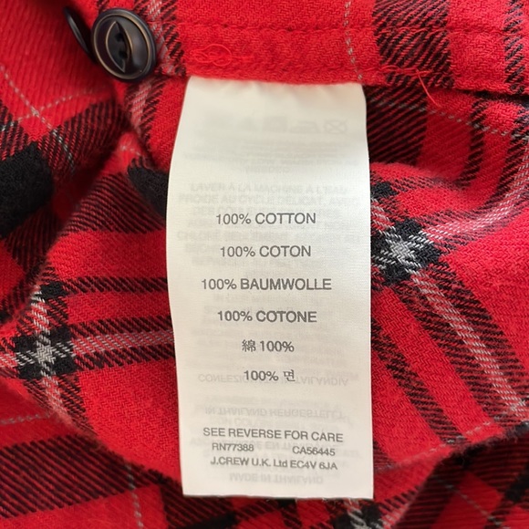 J. Crew Flannel Button Down Shirt - Picture 6 of 7